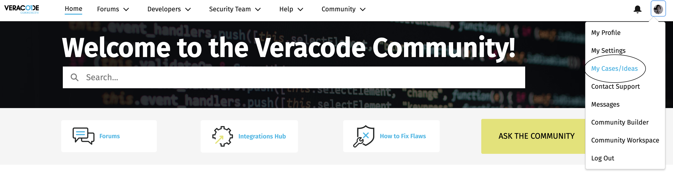 FAQ Viewing Support Cases in Veracode Community